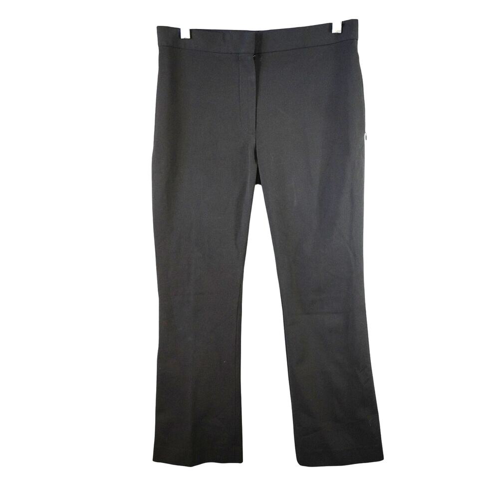 Theory Kick Pant New Bistretch Black Cropped Flare Trouser Fits 2/4 NWOT